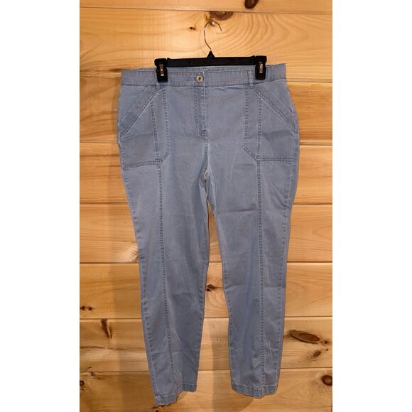 Van Heusen Women's Blue Stretchy Pants - Picture 1 of 4